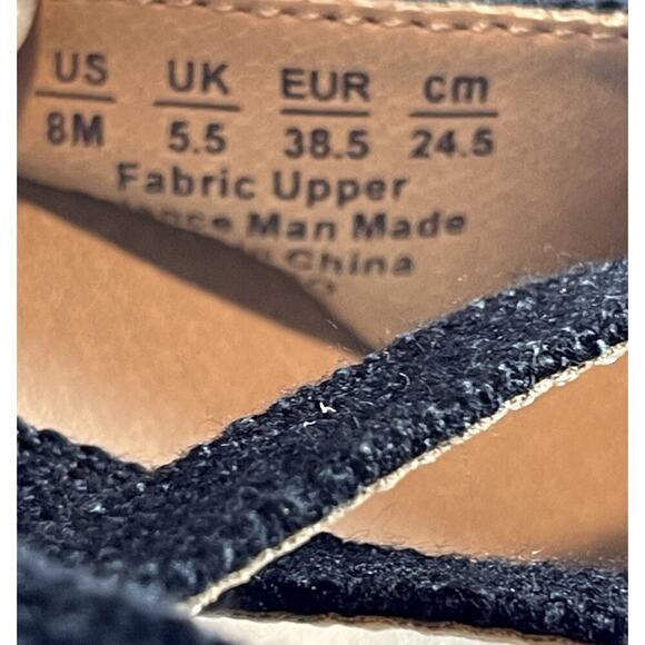 LifeStride Indigo Black Women's Strappy Wedge Sandals Shoe‎ Size 8-NEW - Picture 8 of 8